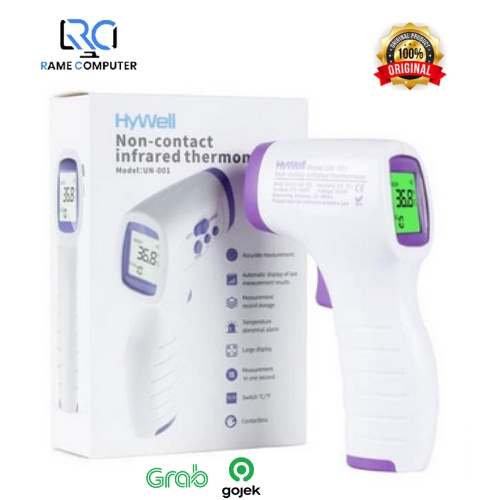 HYWELL TERMOMETER INFRARED PENGUKUR SUHU TUBUH THERMOMETER THERMO GUN TANPA KONTAK