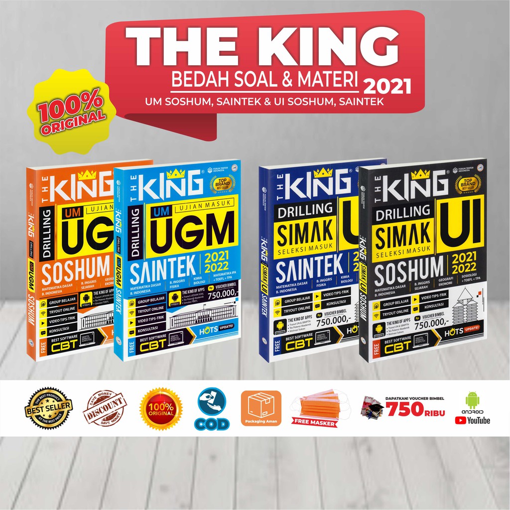 Buku Sbmtpn : The King Drilling Simak UI & UM UGM Saintek  