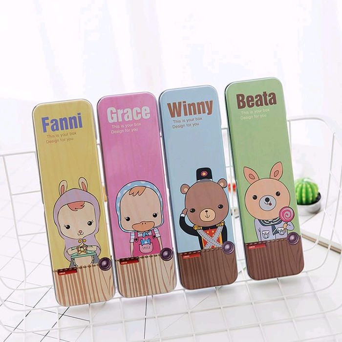 

Dijual KEPERLUAN STATIONERY PENCIL CASE KALENG PENCIL KOTAK PENSIL LUCU - Merah Muda Berkualitas