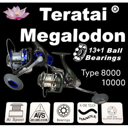 Reel Pancing Teratai Megalodon 8000 10000
