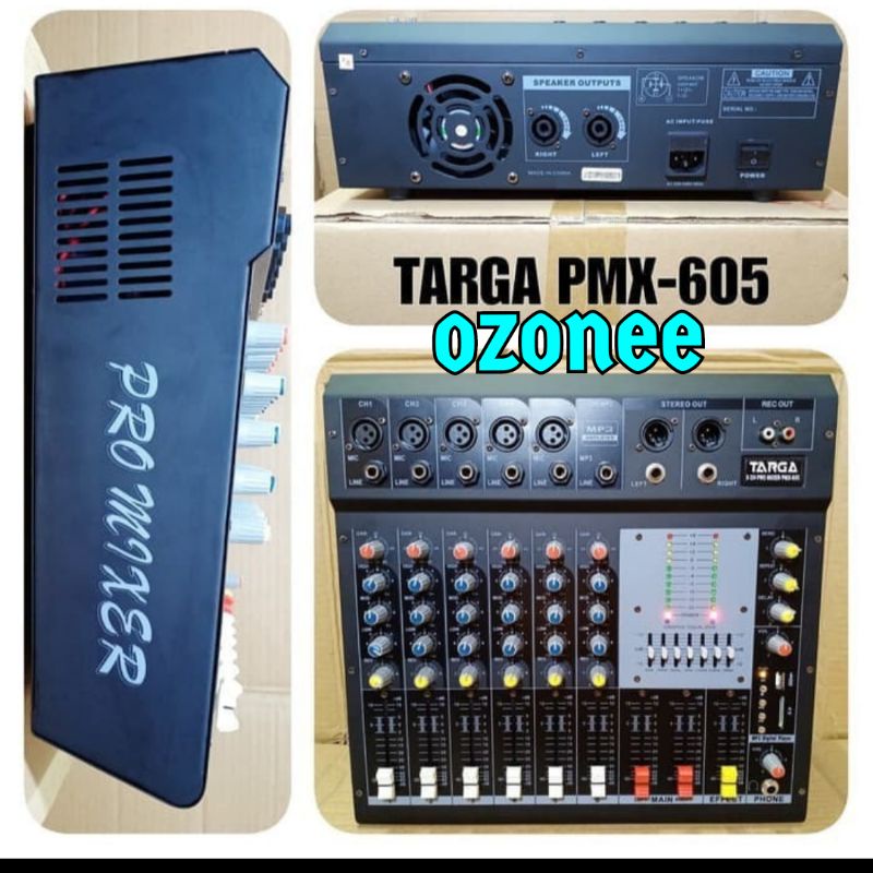 POWER MIXER TARGA PMX 605 6 CHANNEL ORIGINAL