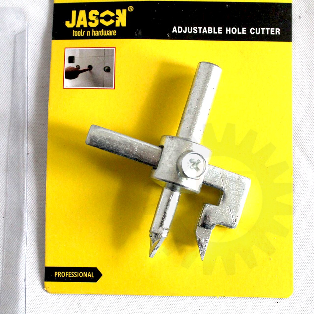 JASON Pembolong Keramik 20-100mm / Mata Bor Keramik / Adjustable Hole Cutter Ceramic (371-120)