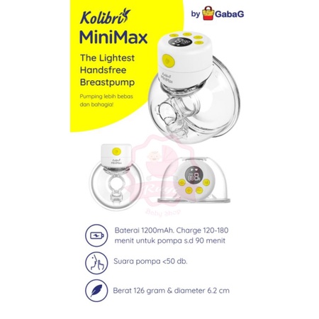 Gabag - Handsfree Breastpump - Kolibri Minimax Breastpump