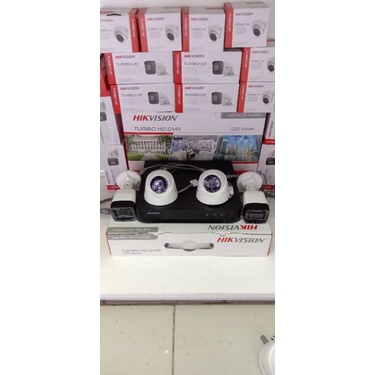 PAKET CCTV HIKVISION 4 CHANNEL KOMPLIT TINGGAL PASANG