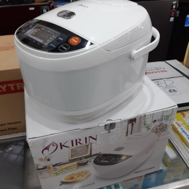 KIRIN Rice Cooker Digital Magic Com 2 Liter KRC-720D Stainless 6in1