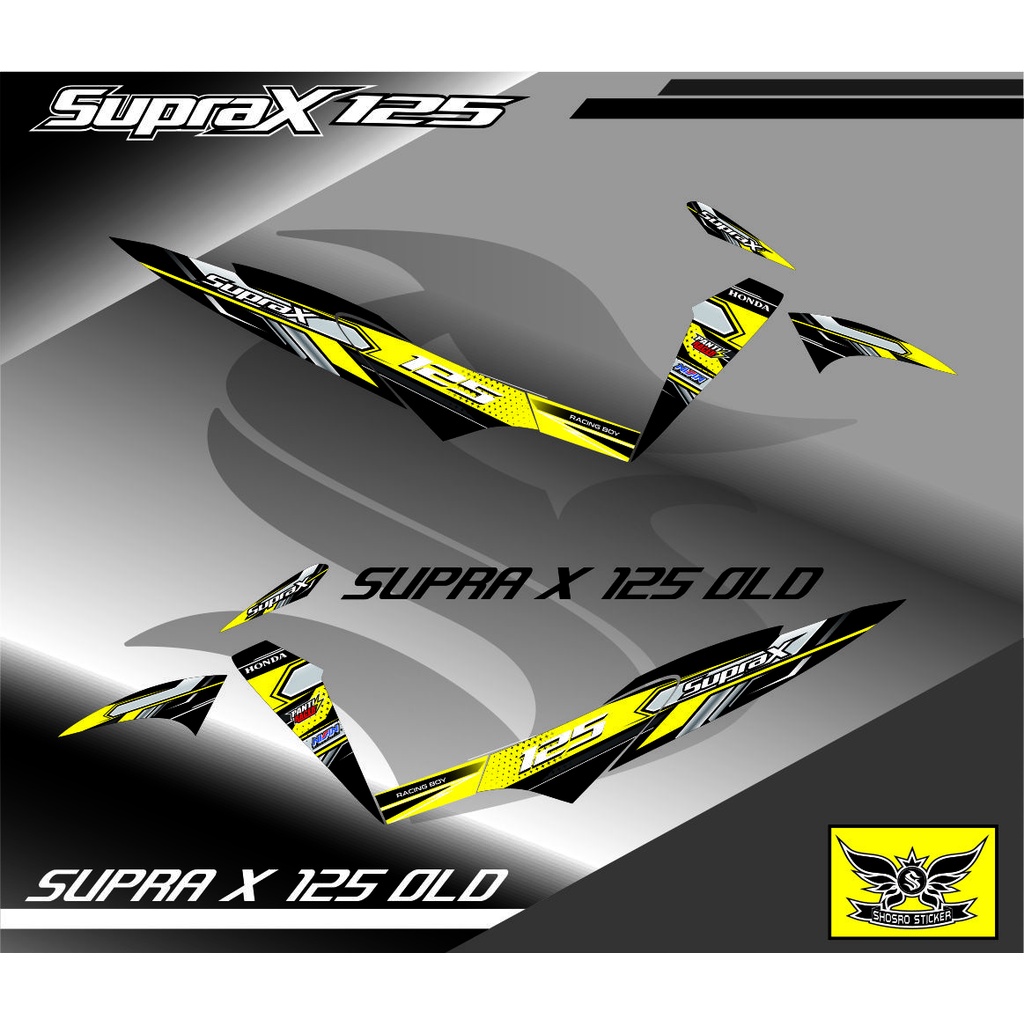 VARIASI LIS CUSTOM / COD STICKER VARIASI MOTOR HONDA SUPRA X 125 OLD STRIPING VARIASI/STICKER CUSTOM