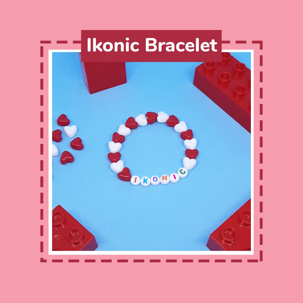 Ikonic Beads Bracelet | Ikon Beads Bracelet | Kpop Bracelet | Gelang Ikonic | Gelang Kpop