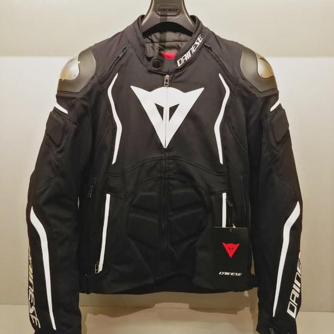 Dainese Dyno Tex Jacket Black White | Jaket Motor | Alpinestar | Hitam
