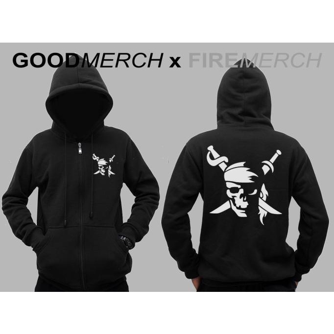 Jaket Hoodie Sweater Pirates Of The Caribbean Sweatshirt Zipper