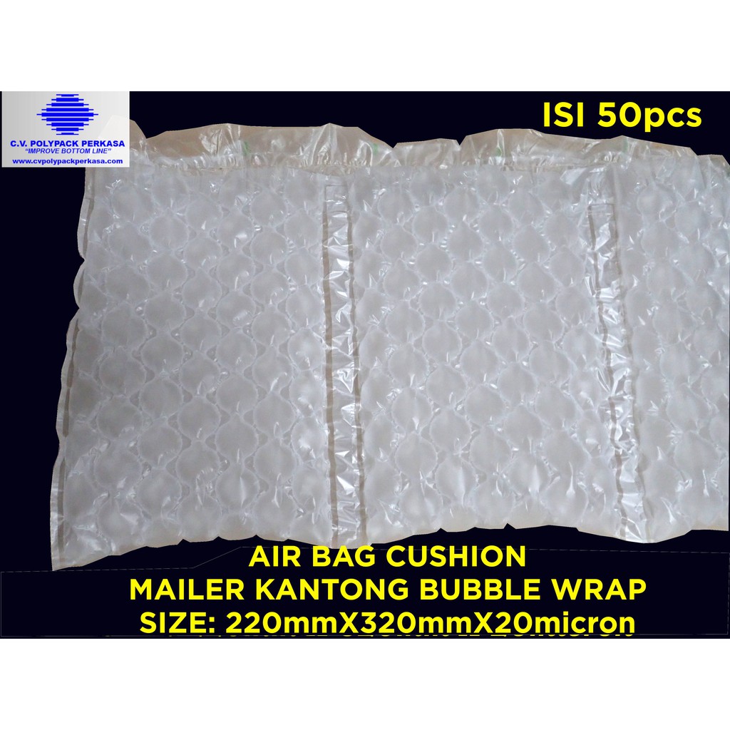 

Mailer Kantong Udara Bubble Wrap Size 220mmx320mm Isi 50pcs