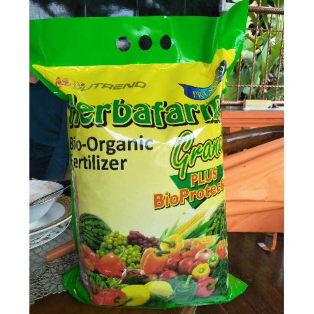Nutren herbafarm granul 5kg organik untuk tanaman
