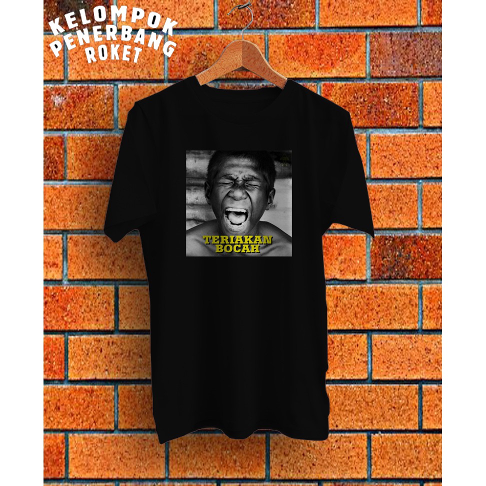 KAOS KELOMPOK PENERBANG ROKET TSHIRT MUSIK BAND KPR04