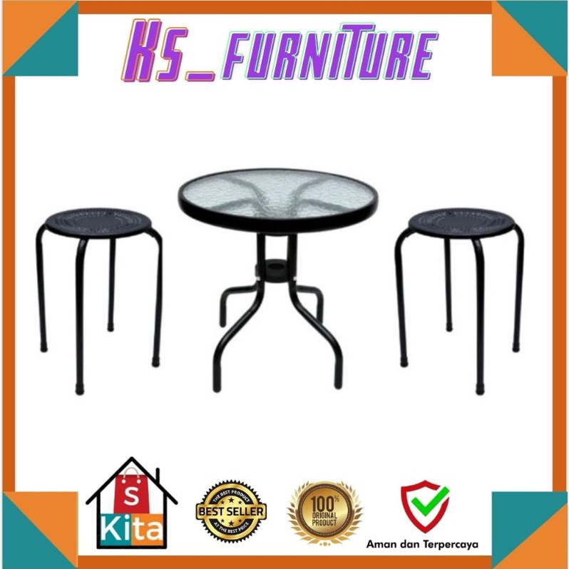 Set meja kursi Teras Set kursi meja teras set kursi meja Cafe