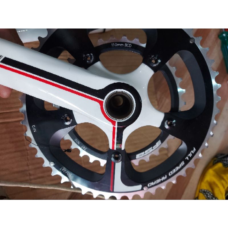 Crankset FSA CK-C8200CC White 50-34T nos
