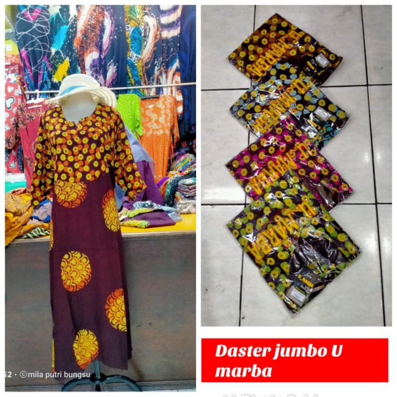 Daster Batik Pekalongan U Marba Jumbo / Sackdress Batik / Daster Panjang / Daster Batik U Marba