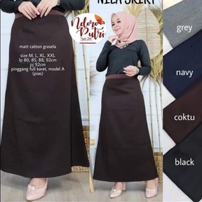 rok kerja A(mayung) full pinggang karet