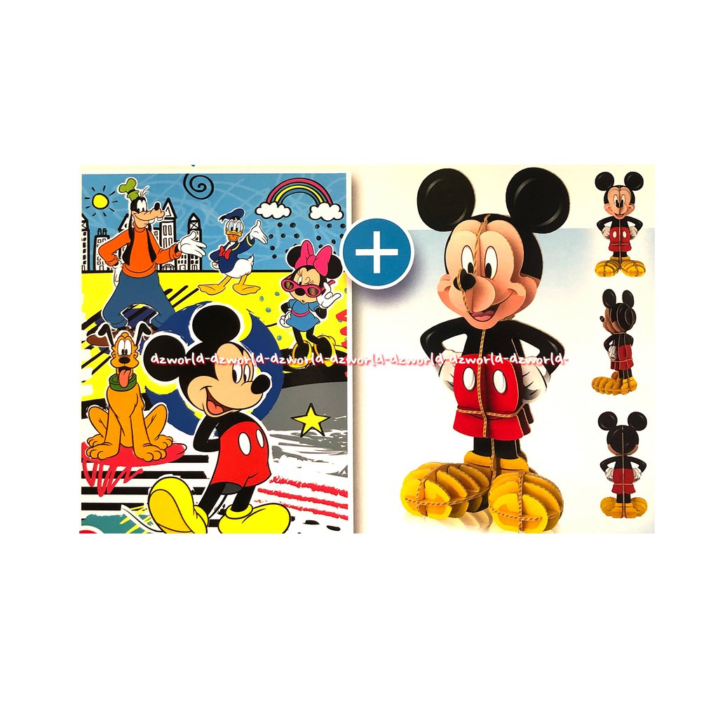 Clementoni Disney Mickey Mouse Super Color Puzzle Mainan Puzzle Untuk Anak Usia 6 Tahun Keatas