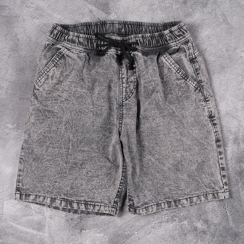 celana jeans pendek pria boardshort merah maroon size M L XL celana pendek distro premium bisa COD