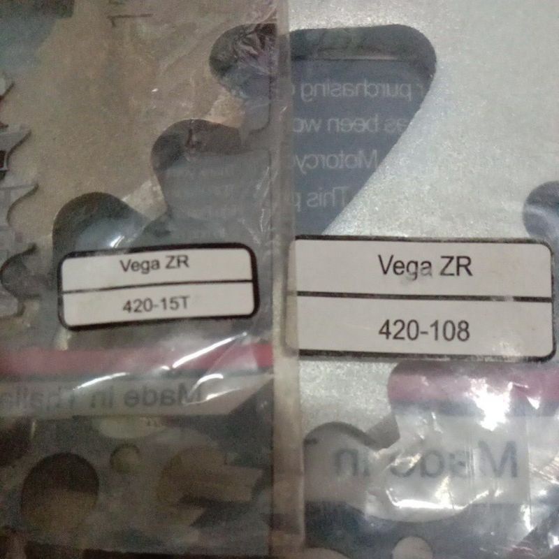 Gearset Girset TDR Depan + Belakang Vega Zr 420 40 15 Sprocket Front Drive Kit-2