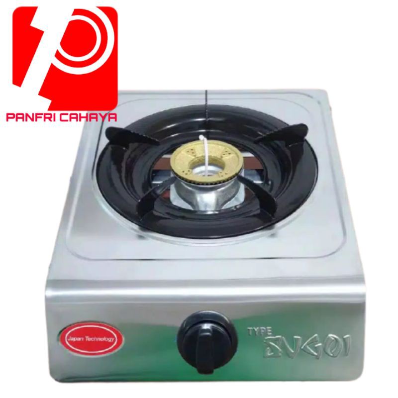 KOMPOR GAS SUGOI 1 TUNGKU / Kompor Gas / Kompor Gas Stainless Merk Sugoi / Panfri Cahaya