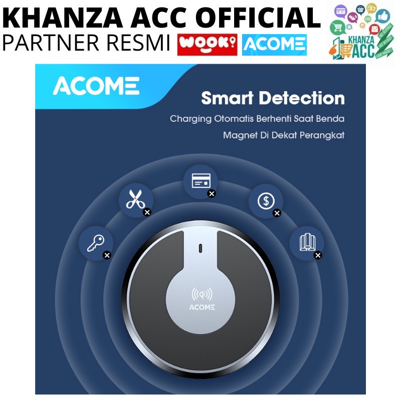 KHANZAACC ACOME AWC01 Wireless Charging QI Quick Charge 10W 4Port