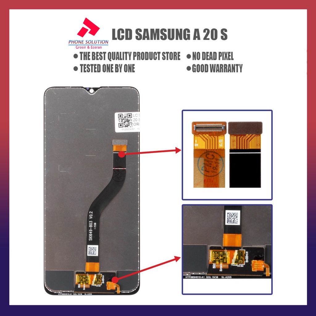 LCD Samsung A20S Original 100% Fullset Touchscreen // Supplier LCD Samsung - Garansi 1 Bulan