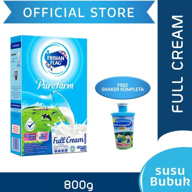 

Frisian Flag Purefarm Susu Bubuk Keluarga Fullcream 800g Free Gift