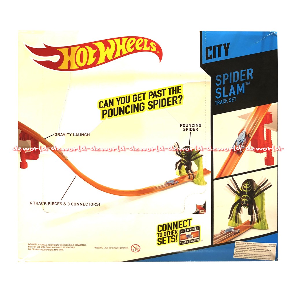 Hotwheel City Blast The Spider Spider Man Mainan Mobil