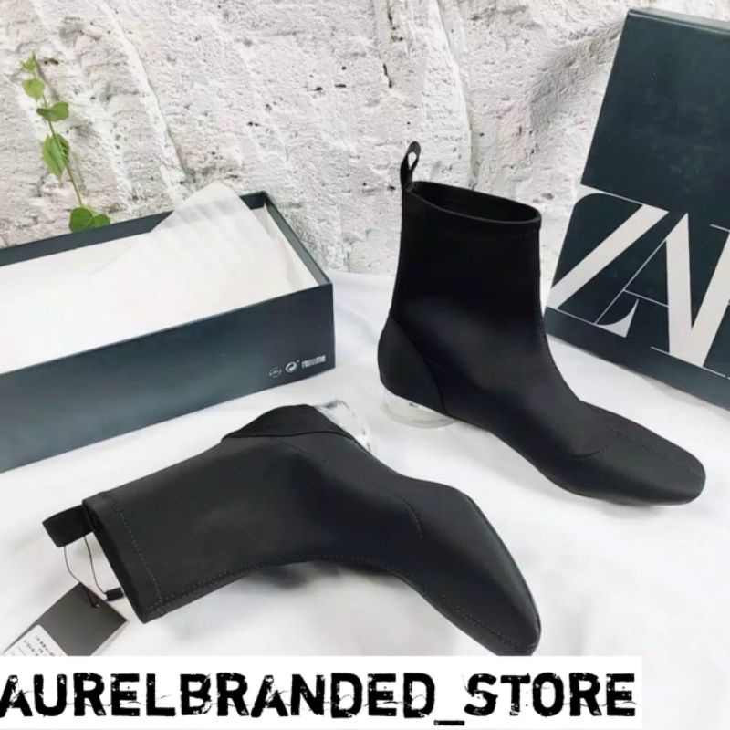 SEPATU BOOTS WANITA IMPORT TRANSPARENT HEELS/SEPATU BOOTS ZR