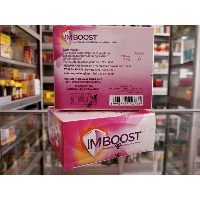 Imboost 1 Strip @4 Tablet | Suplemen Daya Tahan Tubuh