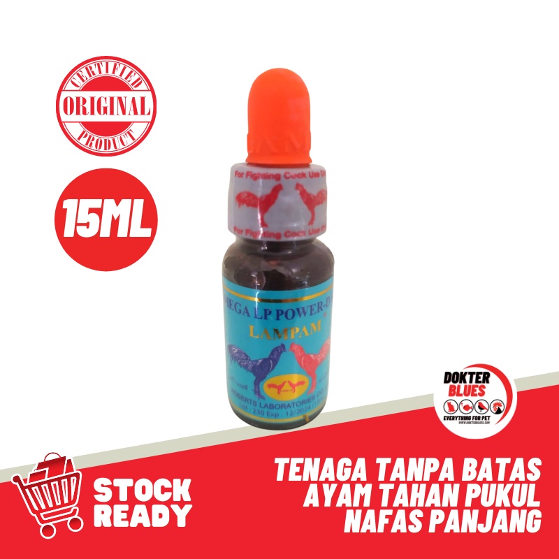 Doping Ayam LAMPAM MEGA LP POWER D811 Tenaga Tanpa Batas Tahan Pukul Nafas Panjang 15ml