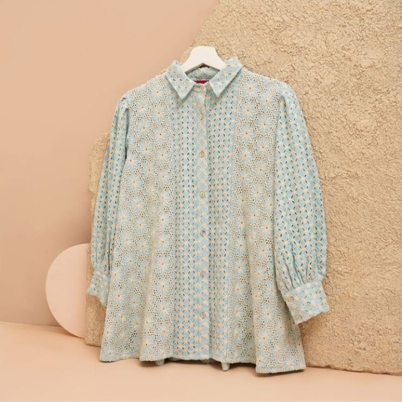 Benang Jarum Sienna Shirt - Blue