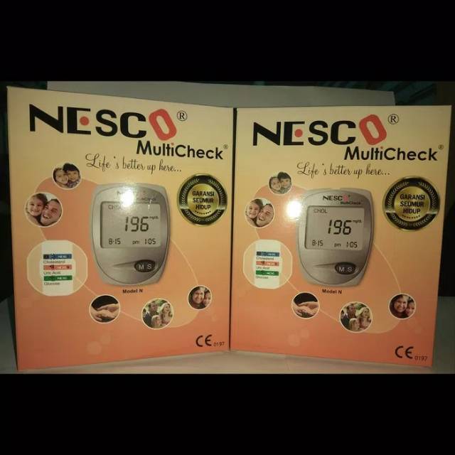 Alat nesco 3in1 / alat cek gula darah, asamurat, kolesterol / alat gcu nesco 3in1