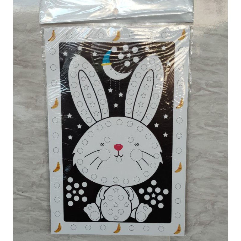 Mainan Edukasi Menempel Sticker dot to dot / Mewarnai