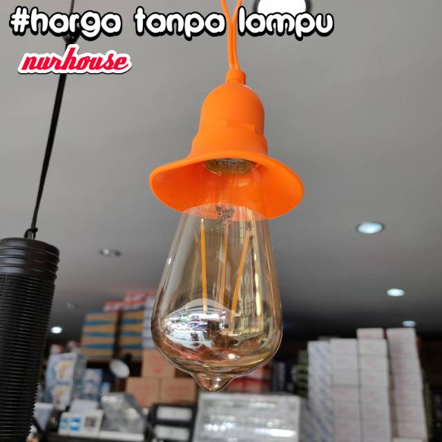 fiting lampu gantung karet lampu gantung retro klasik