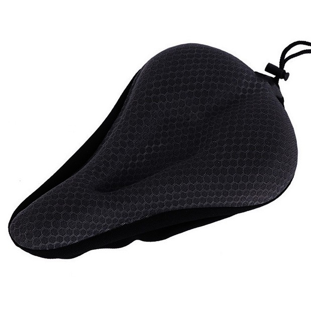 BAYAR DI TEMPAT Penutup Jok Sepeda Bicycle Saddle Cushion Breathable Mesh Silicone - Hitam