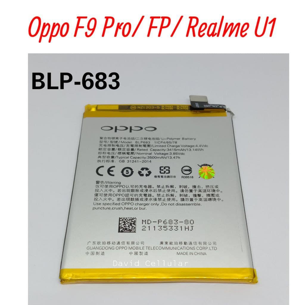 (COD) Baterai battery batre batt original bergaransi Realme U1