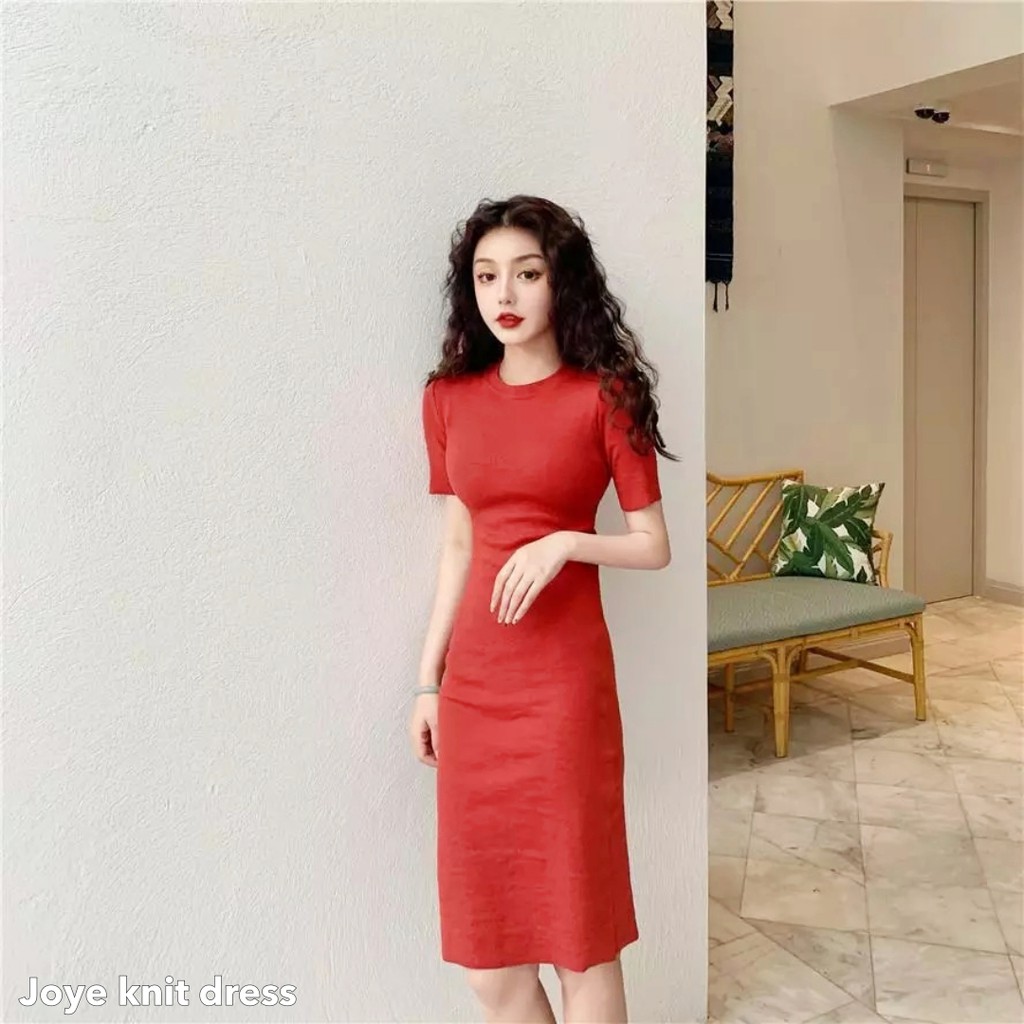 Joye knit dress -Thejanclothes