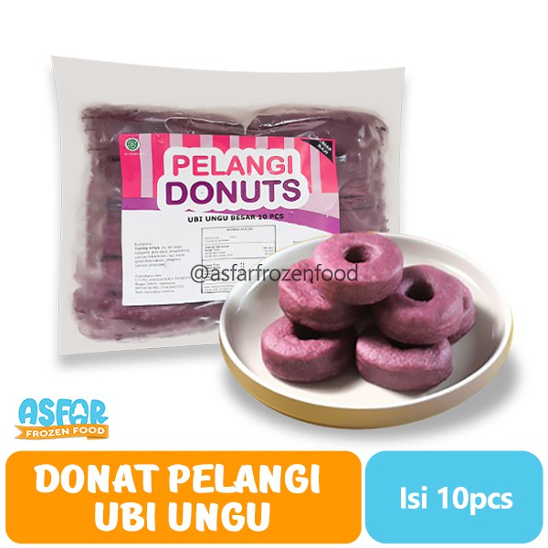 

Donat Pelangi Ubi Ungu Besar - isi 10