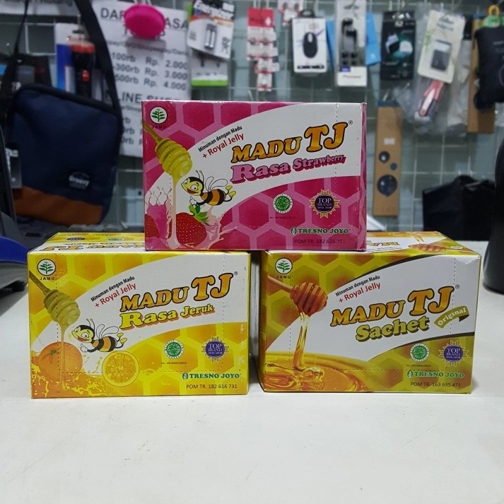 

Madu TJ Sachet Original Jeruk Strawberry 1 Box
