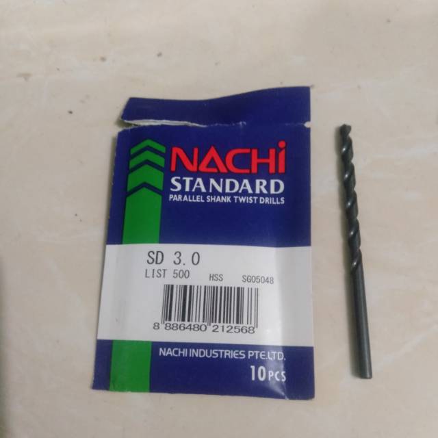 Mata bor besi nachi 3mm