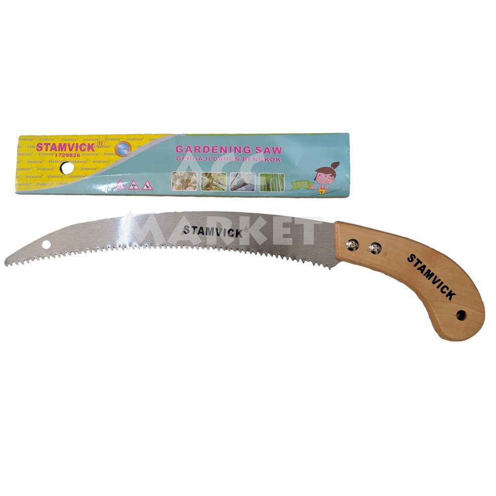  Gergaji  Kayu  Dahan BENGKOK Pohon Ranting Pruning Saw Tajam 