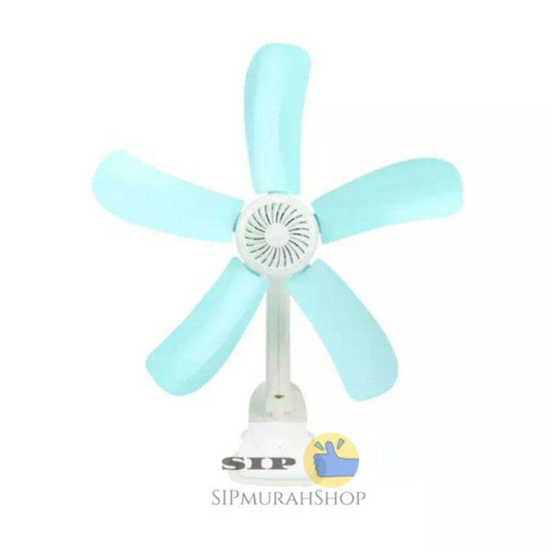 Kipas angin jepit 3in1 5 baling bisa meja dan dinding - Clip Fan 30W