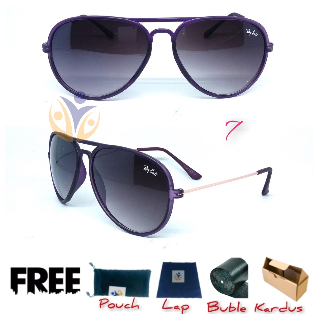 Kacamata hitam gradasi model Aviator Uv protection