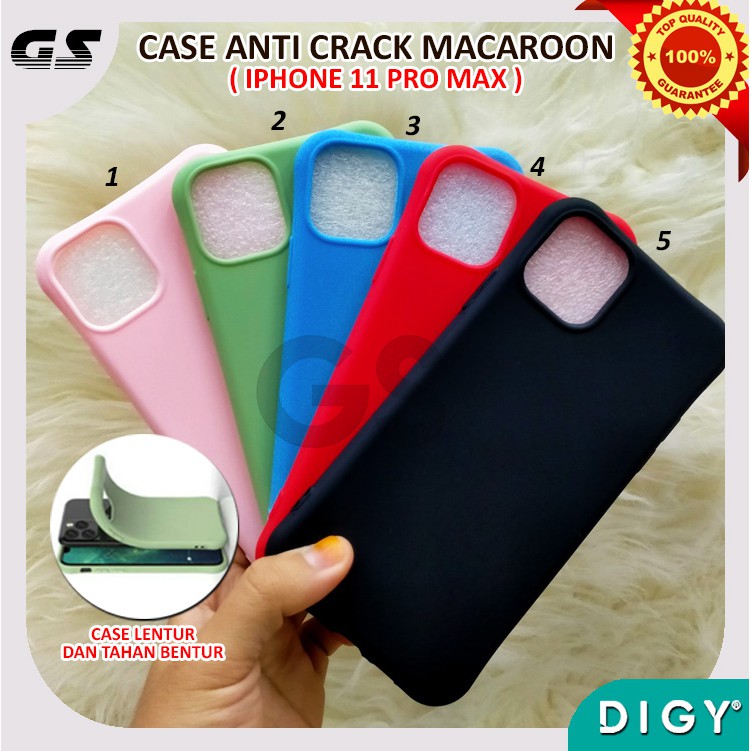 iPhone XR X XS  XS MAX  11 6.1  11 PRO 5.8  11 PRO MAX 6.5 TPU Case Casing Anticrack Macaron Warna