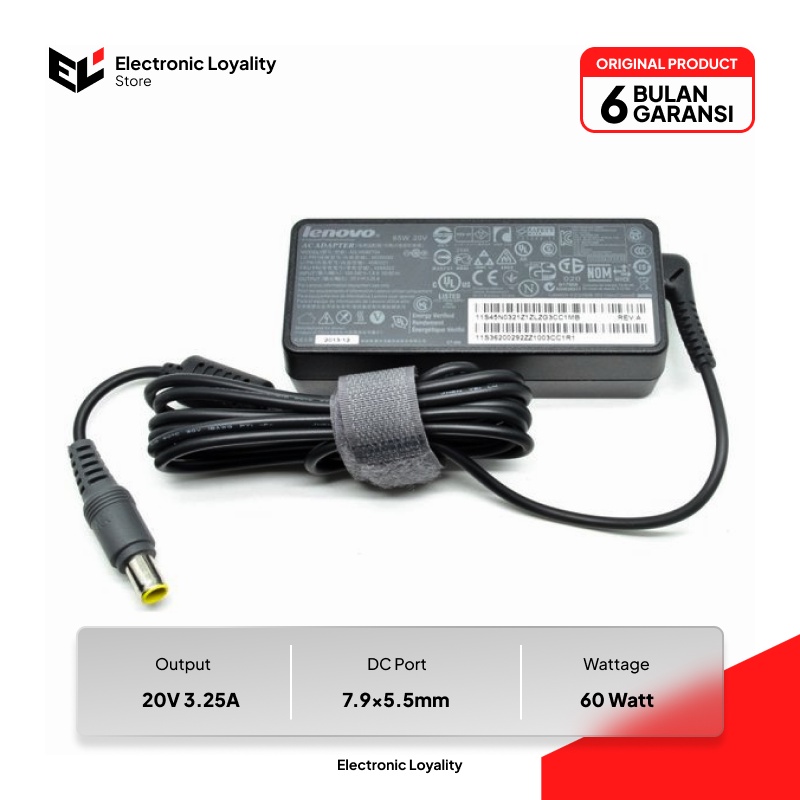 Charger Adaptor Original Lenovo Thinkpad X200 X210 X220 X230 T400 T410 T420 T430 L400 L410 L420 L430