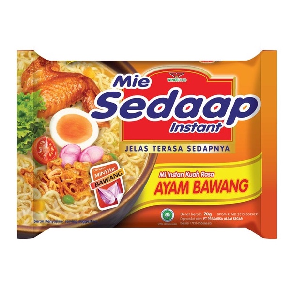 

Sedaap Mie Instan Ayam Bawang 70g