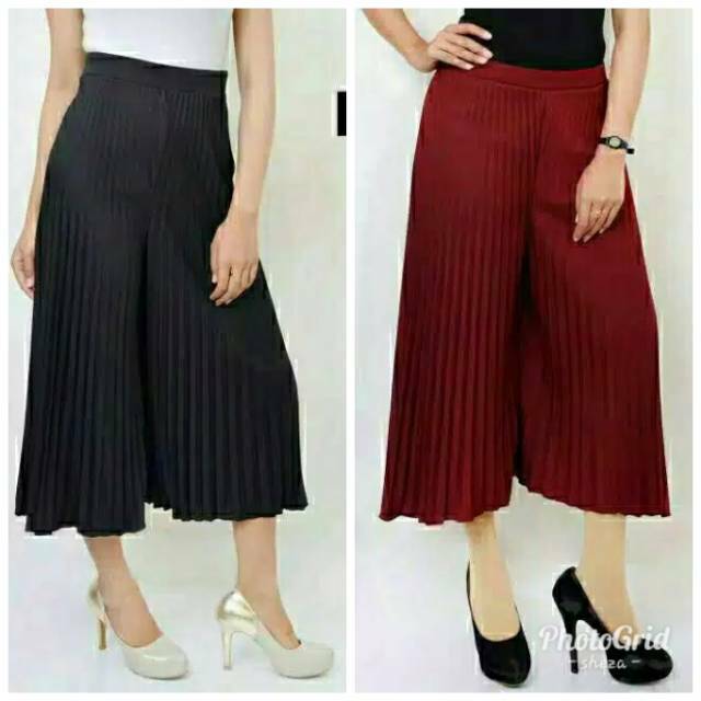 KULOT PENDEK PLISKET MAYUNG_BAHAN HYGET SUPER/ KULOT PENDEK WANITA