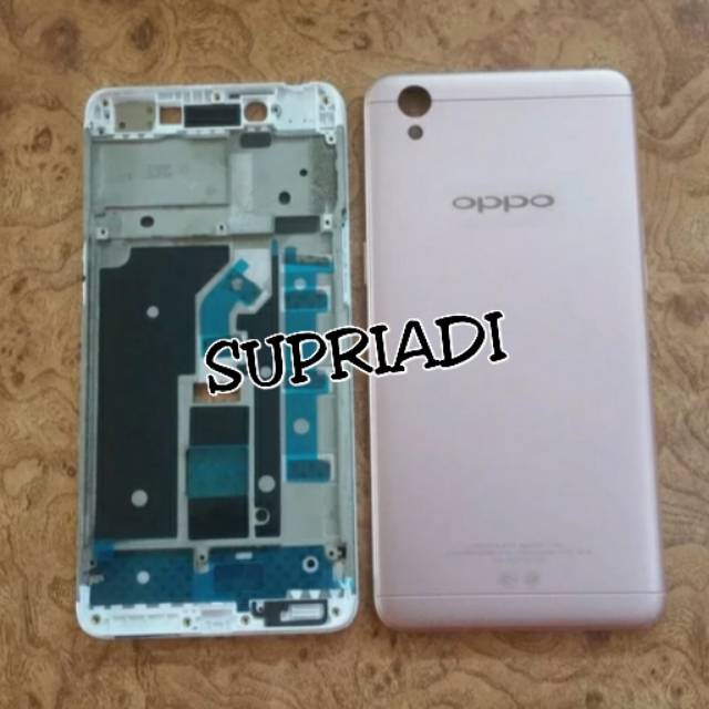 KESING KESSING CASSING FULLSET OPPO A37 NEO 9 BACKDOOR BACK DOOR PLUS FRAME LCD WARNA ROSE GOLD