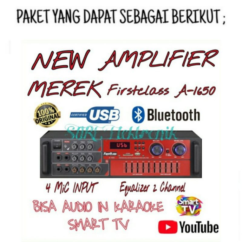 Paket Sound Cafe Speaker BMB 8 Inch Ampli Bluetooth / Klinik / Panggilan / Kantoran /  4 TITIK